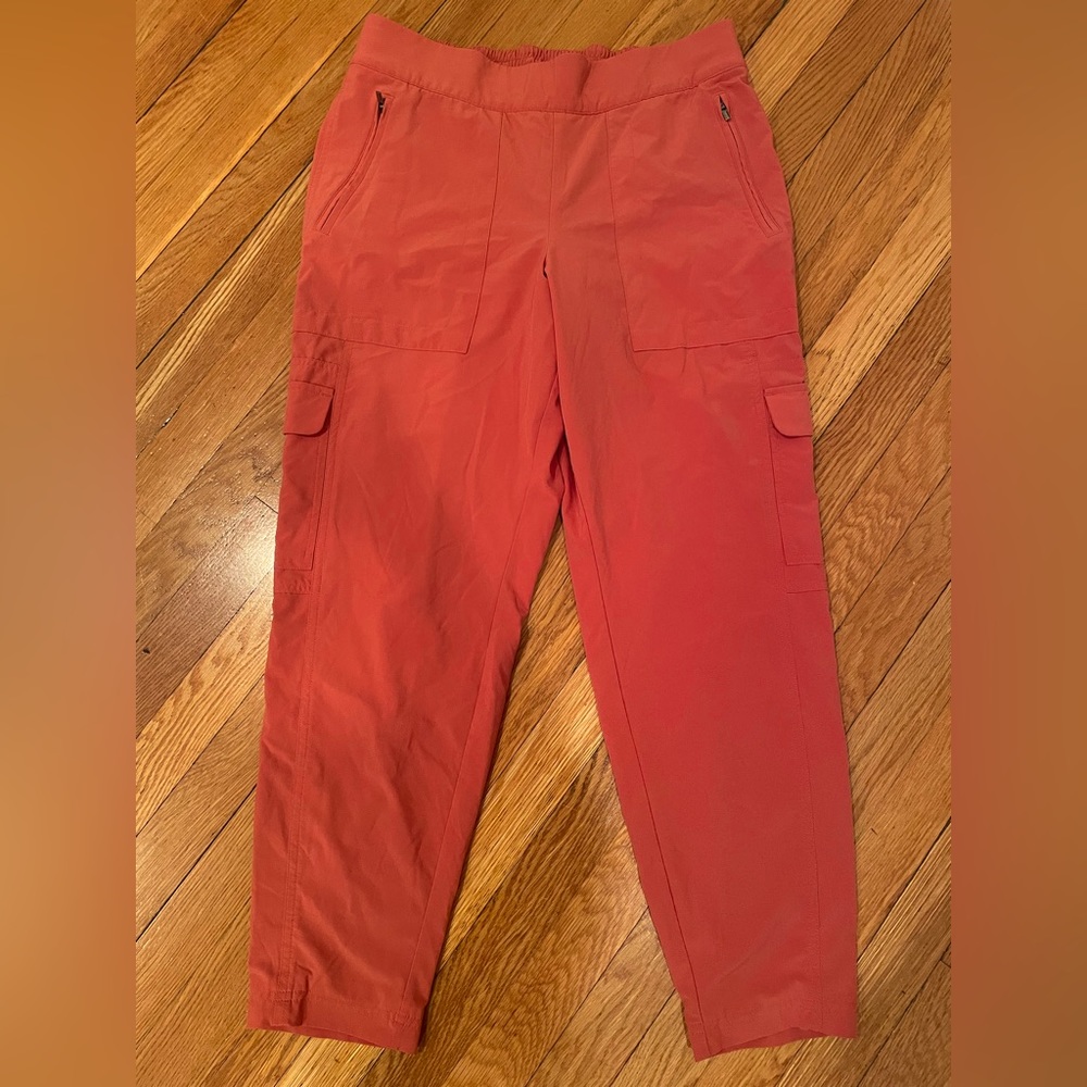 Athleta Chelsea Cargo Lined Pant in Coral